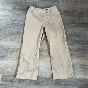 2003 Y2K Liz Lange business casual khaki maternity Capri pants Sz 10 NWT